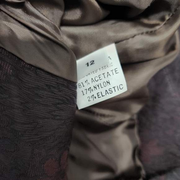 Vintage Doncaster Espresso Floral Paisley Button Vest - Picture 4 of 5